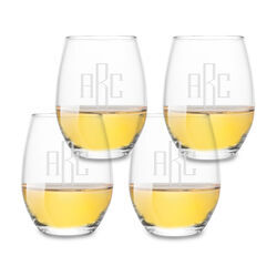 Chaumont 15.25 oz Wine Stemless Glassware Set of 4